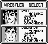 HAL Wrestling screenshot 4 for GameBoy